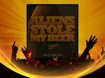 Aliens Stole My Beer - Body & Sound controlled game @Miller Freshtival